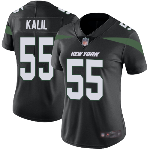 New York Jets Limited Black Women Ryan Kalil Alternate Jersey NFL Football #55 Vapor Untouchable->youth nfl jersey->Youth Jersey